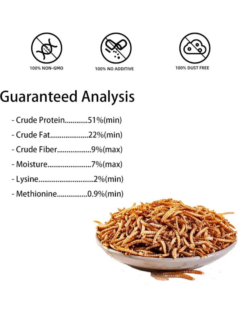Nutritious Chicken Treats: Dried Black Soldier Fly Larvae & Mealworms (20lb)